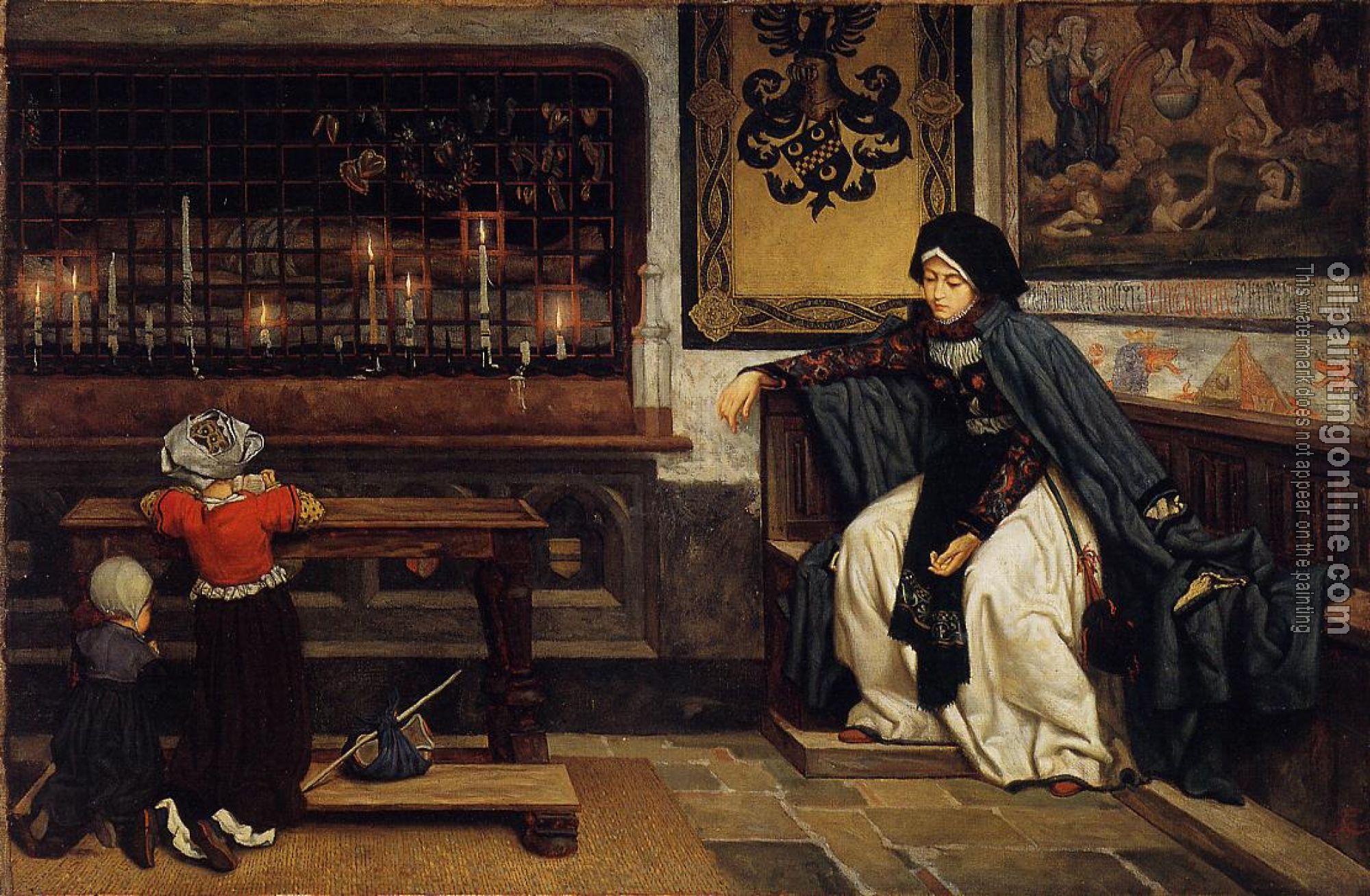 Tissot, James - Marguerite in Church